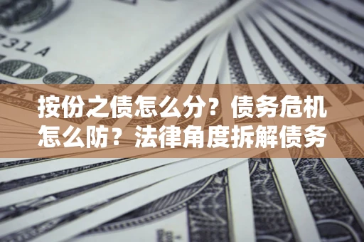 北京按份之债怎么分？债务危机怎么防？法律角度拆解债务分配与风险自保指南