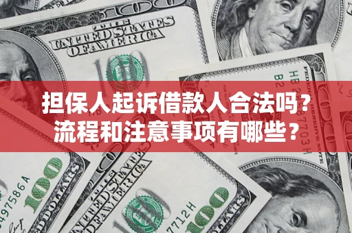 北京担保人起诉借款人合法吗？流程和注意事项有哪些？