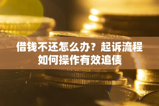 北京借钱不还怎么办？起诉流程如何操作有效追债