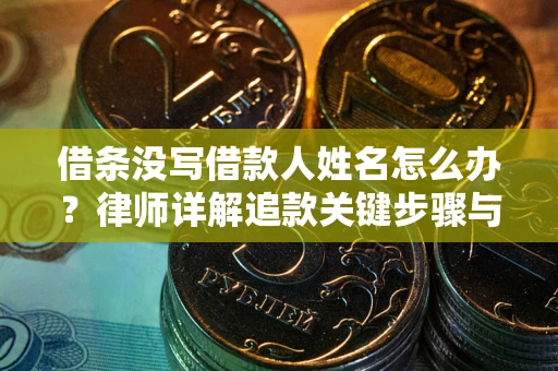 北京借条没写借款人姓名怎么办？律师详解追款关键步骤与证据链构建